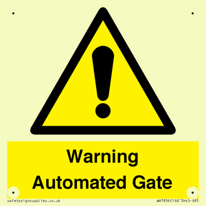 WV7856: Warning Automated Gate