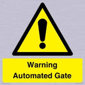 WV7856: Warning Automated Gate