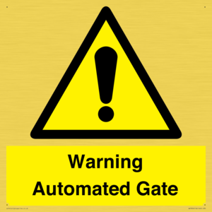 WV7856: Warning Automated Gate