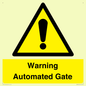 WV7856: Warning Automated Gate