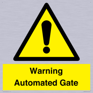WV7856: Warning Automated Gate