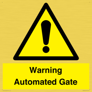 WV7856: Warning Automated Gate
