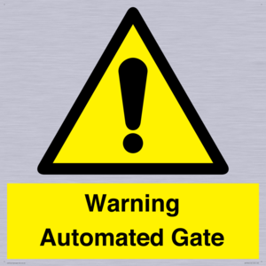 WV7856: Warning Automated Gate