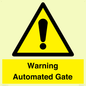 WV7856: Warning Automated Gate