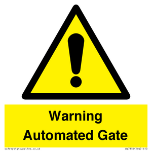 WV7856: Warning Automated Gate