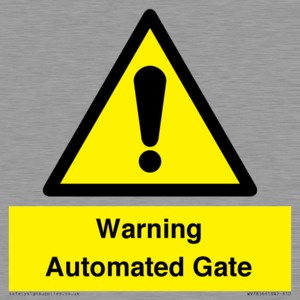 WV7856: Warning Automated Gate