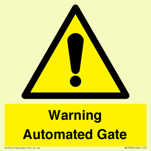WV7856: Warning Automated Gate
