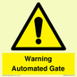 WV7856: Warning Automated Gate