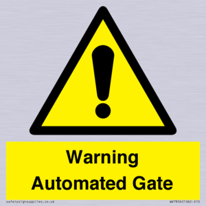 WV7856: Warning Automated Gate