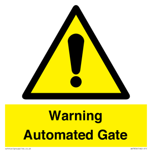 WV7856: Warning Automated Gate