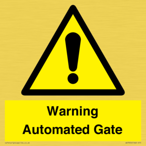 WV7856: Warning Automated Gate