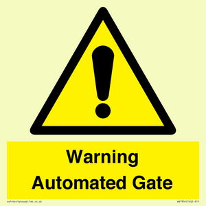 WV7856: Warning Automated Gate