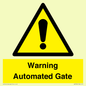 WV7856: Warning Automated Gate