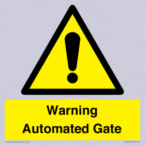 WV7856: Warning Automated Gate