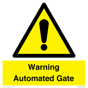 WV7856: Warning Automated Gate