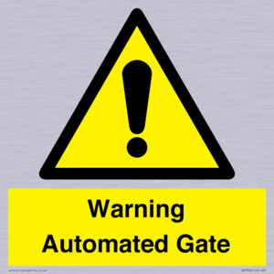 WV7856: Warning Automated Gate
