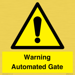 WV7856: Warning Automated Gate