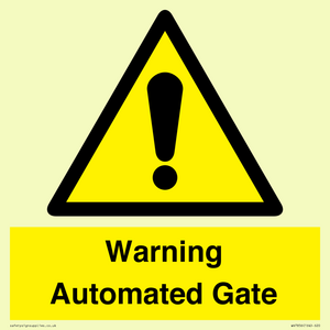 WV7856: Warning Automated Gate