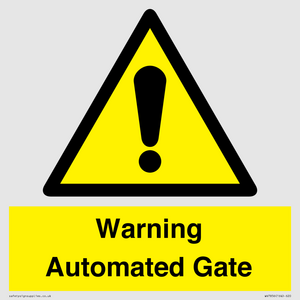 WV7856: Warning Automated Gate