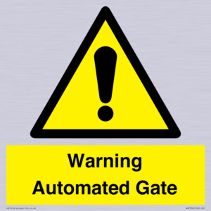 WV7856: Warning Automated Gate