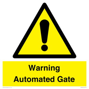 WV7856: Warning Automated Gate