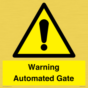 WV7856: Warning Automated Gate