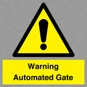 WV7856: Warning Automated Gate