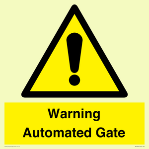 WV7856: Warning Automated Gate