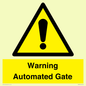 WV7856: Warning Automated Gate