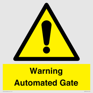 WV7856: Warning Automated Gate