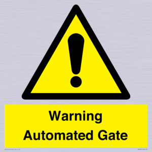 WV7856: Warning Automated Gate