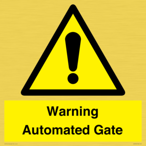 WV7856: Warning Automated Gate