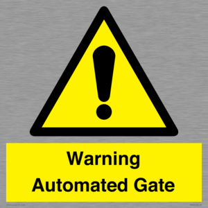 WV7856: Warning Automated Gate