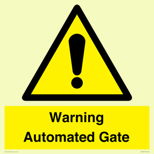 WV7856: Warning Automated Gate