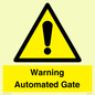 WV7856: Warning Automated Gate