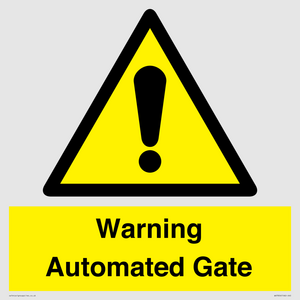 WV7856: Warning Automated Gate
