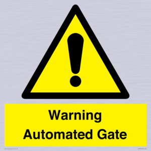 WV7856: Warning Automated Gate