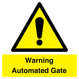 WV7856: Warning Automated Gate