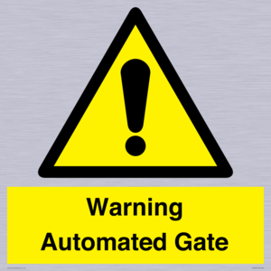 WV7856: Warning Automated Gate