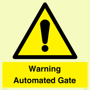WV7856: Warning Automated Gate
