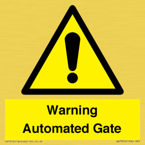 WV7856: Warning Automated Gate