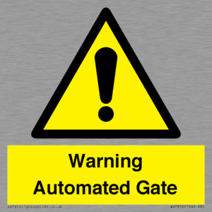 WV7856: Warning Automated Gate