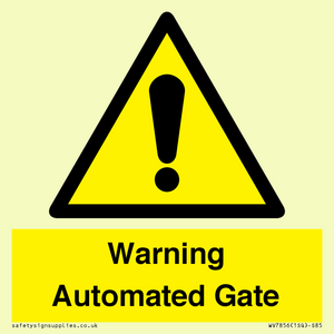WV7856: Warning Automated Gate