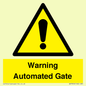 WV7856: Warning Automated Gate