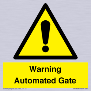 WV7856: Warning Automated Gate