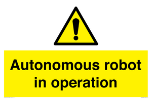 WV7858: Autonomous robot in operation