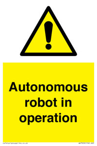 WV7858: Autonomous robot in operation