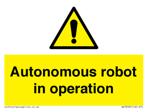 WV7858: Autonomous robot in operation