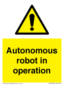 WV7858: Autonomous robot in operation