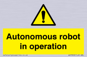 WV7858: Autonomous robot in operation